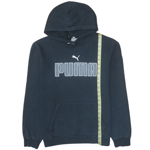 Mens UK Size L PUMA Black Pullover Hoodie