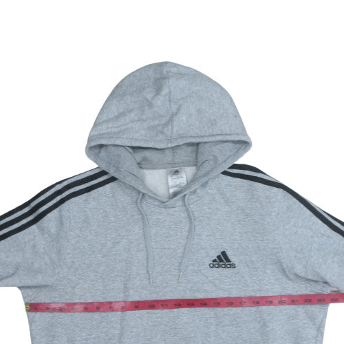Mens UK Size L adidas Grey Pullover Hoodie