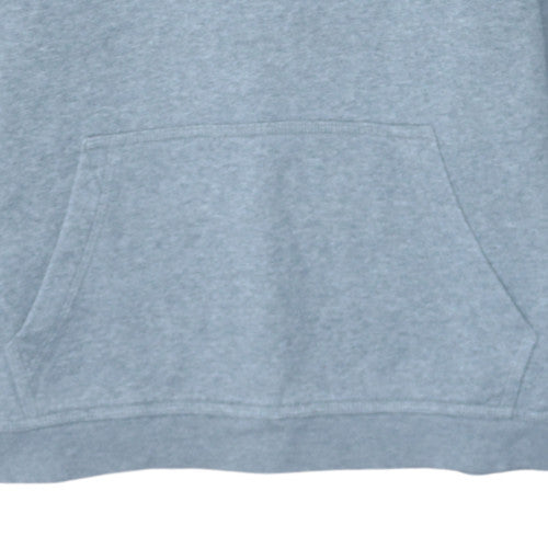 Additional view of Nike boys’ grey xl fleece pullover hoodie with logo and kangaroo pocket