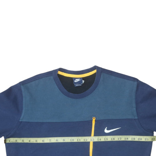 Mens UK Size L Nike Blue Pullover Sweatshirt