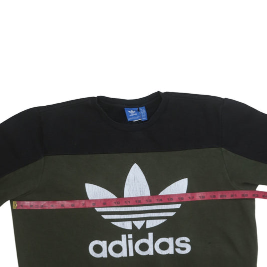 Mens UK Size L adidas Green Pullover Sweatshirt