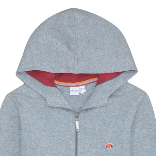 Womens UK Size 12 ellesse Grey Full Zip Hoodie