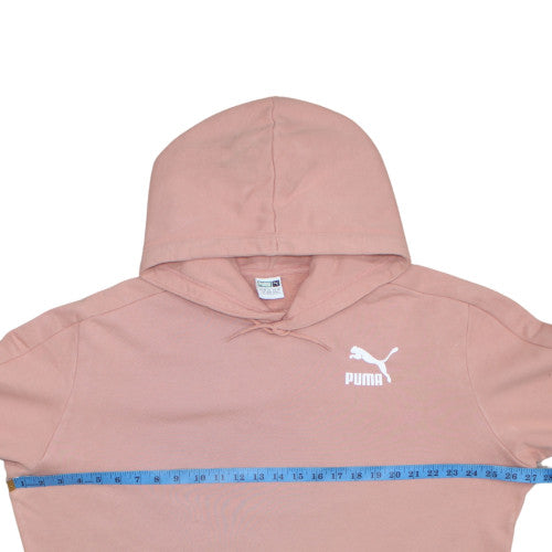 Womens UK Size L PUMA Pink Pullover Hoodie