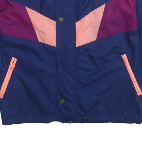 Additional view of Puma women’s blue colourblock windbreaker jacket, size S, vintage