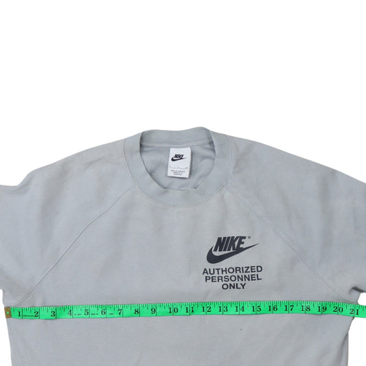 Womens UK Size M Nike Grey Pullover Sweatshirt