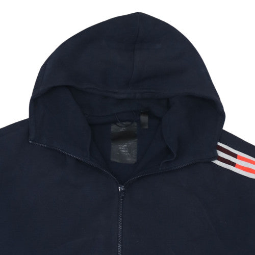 Mens UK Size M adidas Blue Full Zip Hoodie