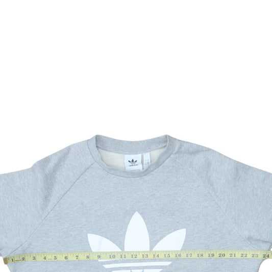 Mens UK Size L adidas Grey Pullover Sweatshirt