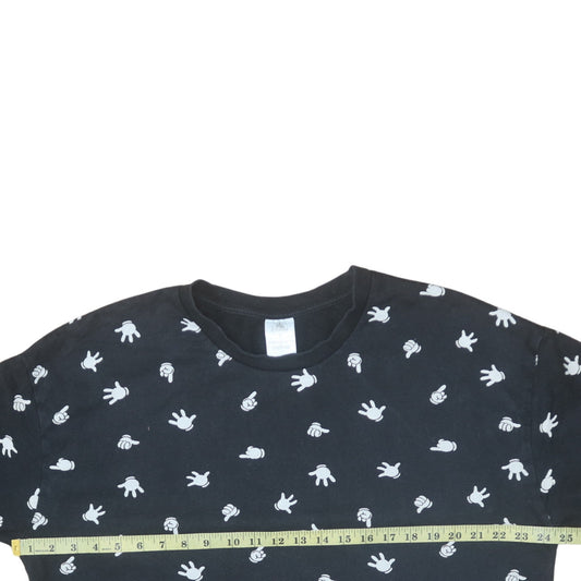 Womens UK Size 14 Disney Black Pullover Sweatshirt