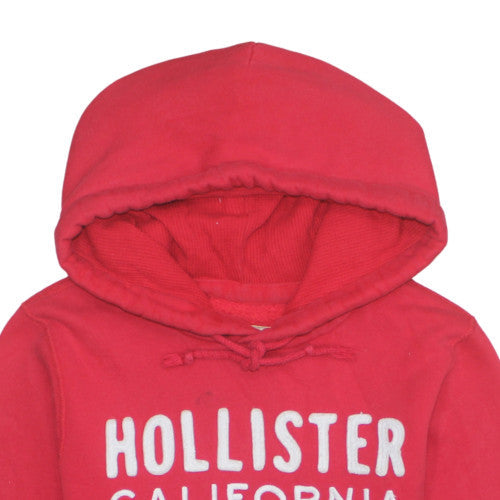 Mens UK Size XL Hollister Red Pullover Hoodie
