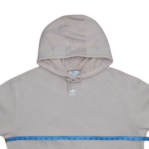 Womens UK Size 12-14 adidas Beige Pullover Hoodie