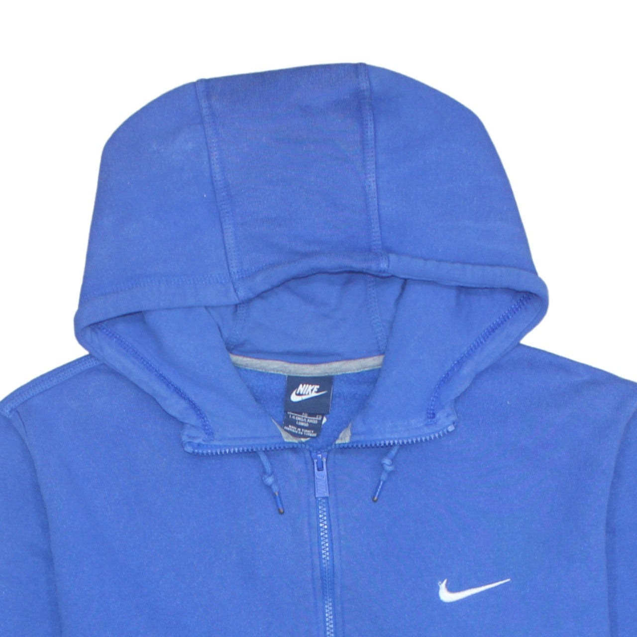 Mens UK Size XL Nike Blue Full Zip Hoodie