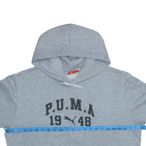 Mens UK Size L PUMA Grey Pullover Hoodie