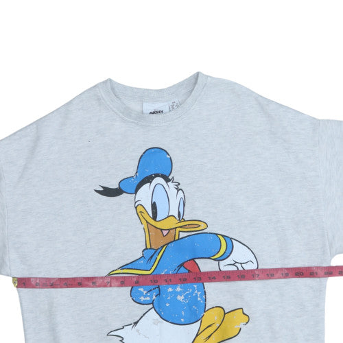 Womens UK Size 2XS Disney Grey Pullover Sweatshirt