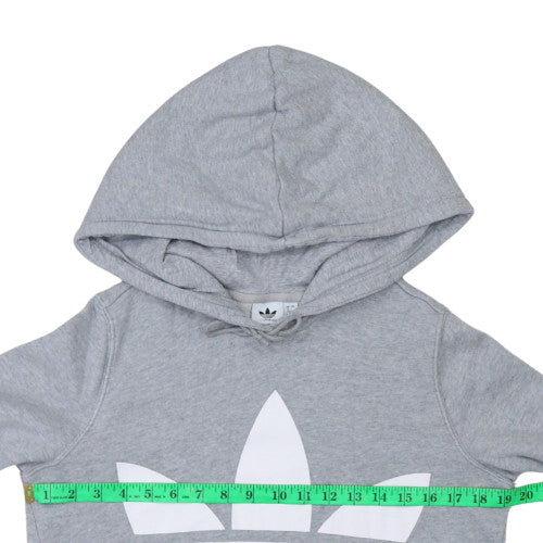 Womens UK Size 8 adidas Grey Pullover Hoodie