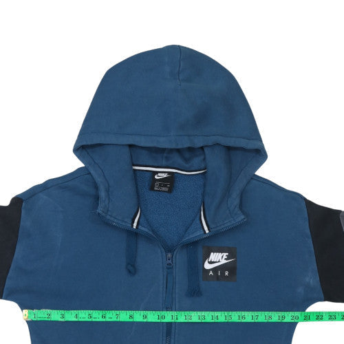 Mens UK Size S Nike Blue Full Zip Hoodie