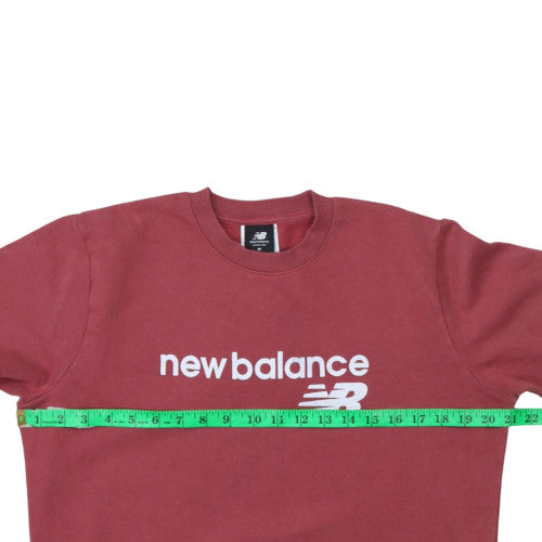 Womens UK Size M New Balance Red Pullover Sweatshirt