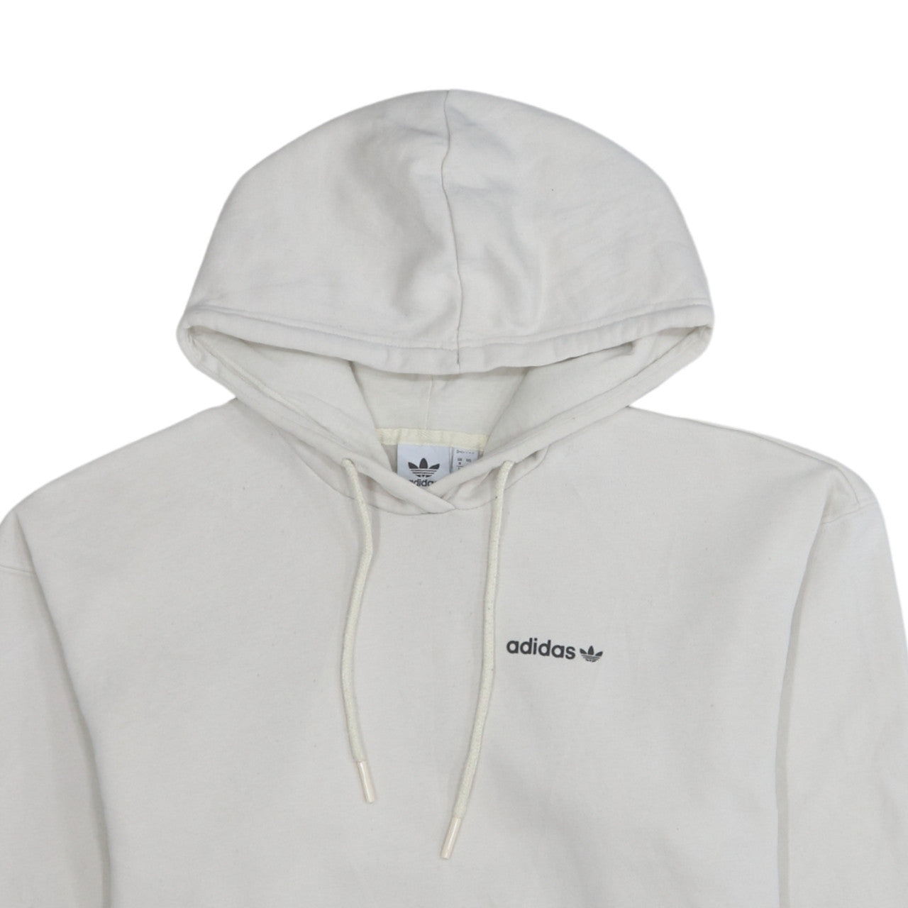 Womens UK Size 8 adidas White Pullover Hoodie