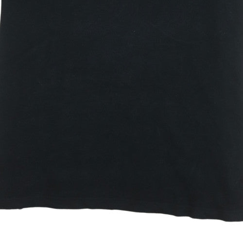 Tommy Hilfiger Men's Black 2XL Cotton Short Sleeve Polo Shirt