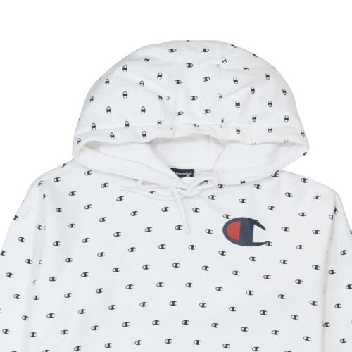 Womens UK Size S Champion White Pullover Hoodie