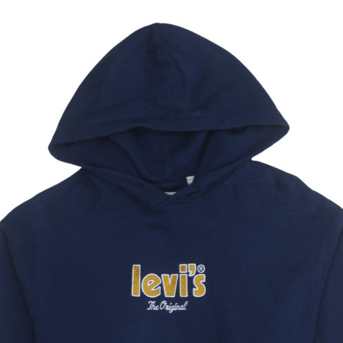 Mens UK Size L Levi's Blue Pullover Hoodie