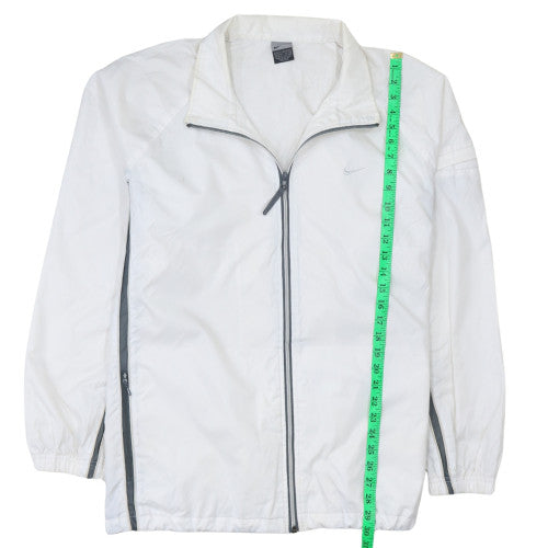 Nike Men's White XL Windbreaker Jacket Lightweight Sportswear