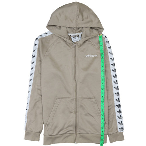 Mens UK Size M adidas Beige Full Zip Hoodie