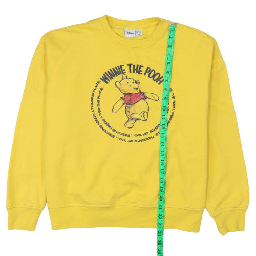Womens UK Size M Disney Yellow Pullover Sweatshirt