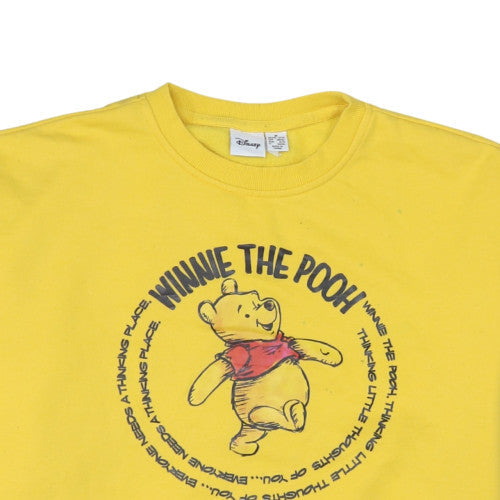 Womens UK Size M Disney Yellow Pullover Sweatshirt