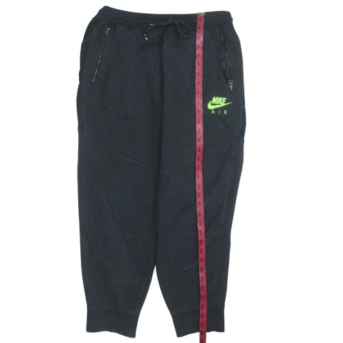 Nike Men's Black Jogger Sweatpants L Fleece Drawstring Tapered Leg