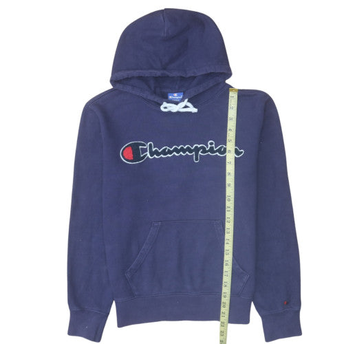 Womens UK Size S Champion Blue Pullover Hoodie