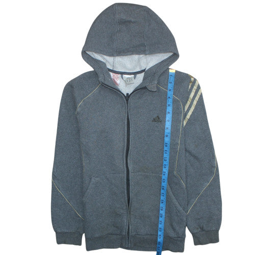 Mens UK Size XL adidas Grey Full Zip Hoodie