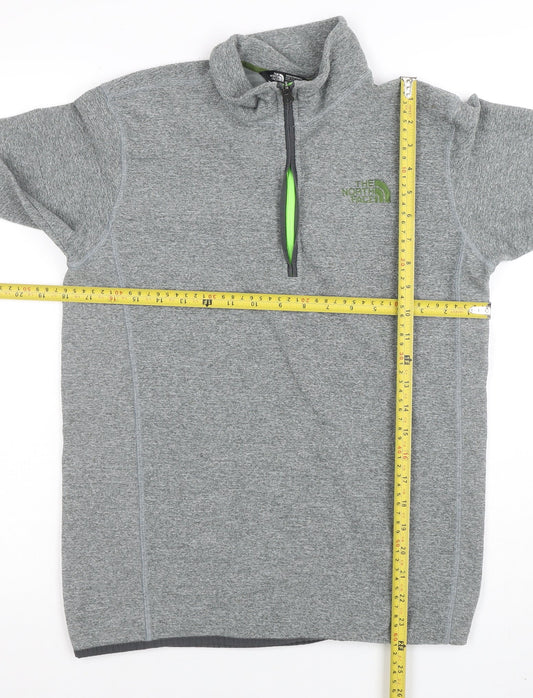 Mens UK Size S The North Face Grey 1/4 Zip Sweatshirt