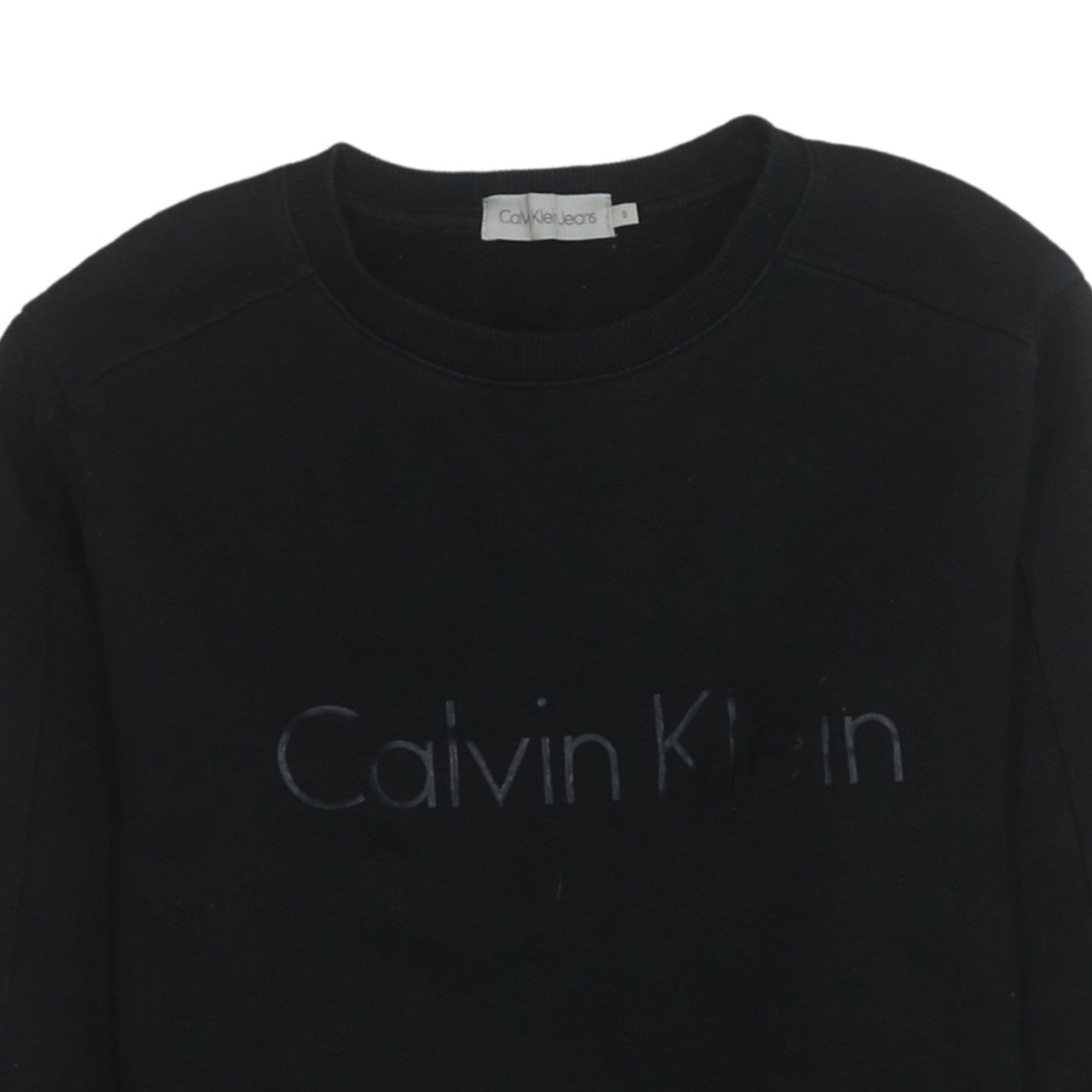 Mens UK Size M Calvin Klein Jeans Black Pullover Sweatshirt
