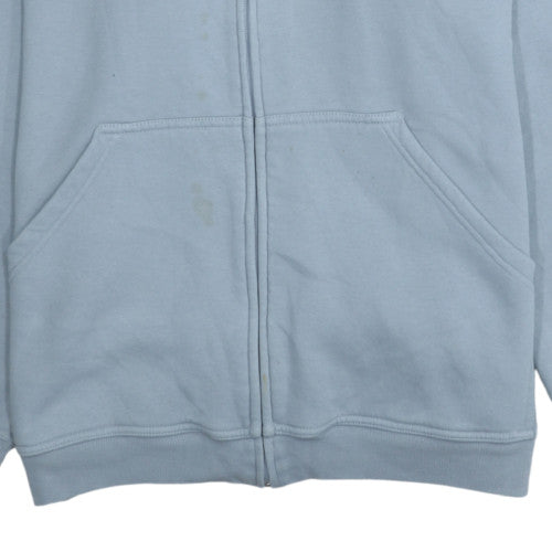 Mens UK Size L adidas Blue Full Zip Hoodie