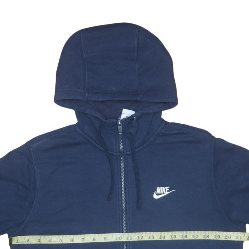 Mens UK Size M Nike Blue Full Zip Hoodie