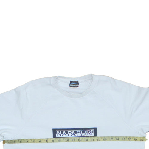 Mens UK Size S Napapijri White Pullover Sweatshirt