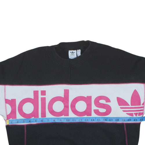 Womens UK Size 8 adidas Black Pullover Sweatshirt