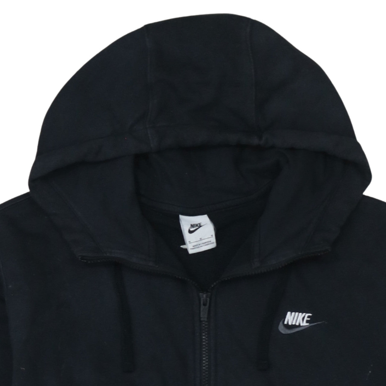 Mens UK Size M Nike Black Full Zip Hoodie