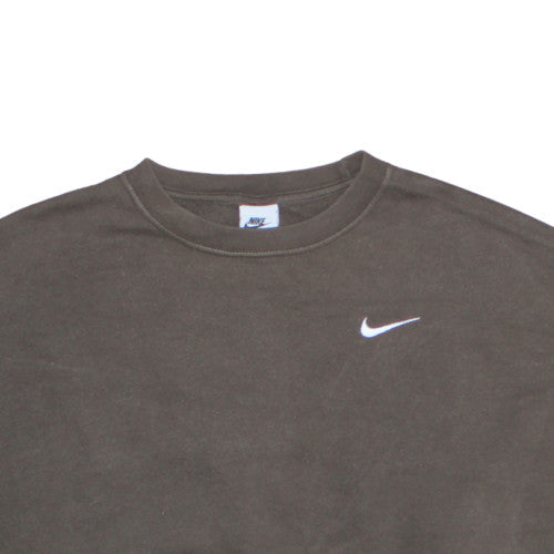Womens UK Size M Nike Brown Pullover Sweatshirt