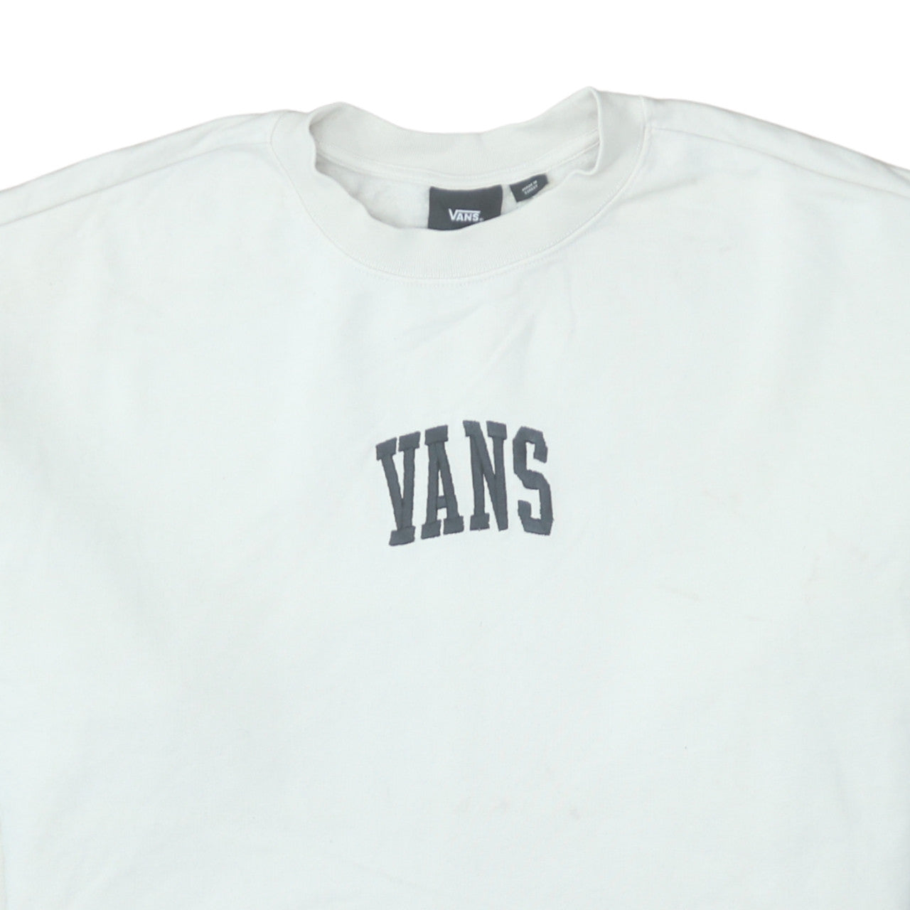 Womens UK Size M VANS White Pullover Sweatshirt
