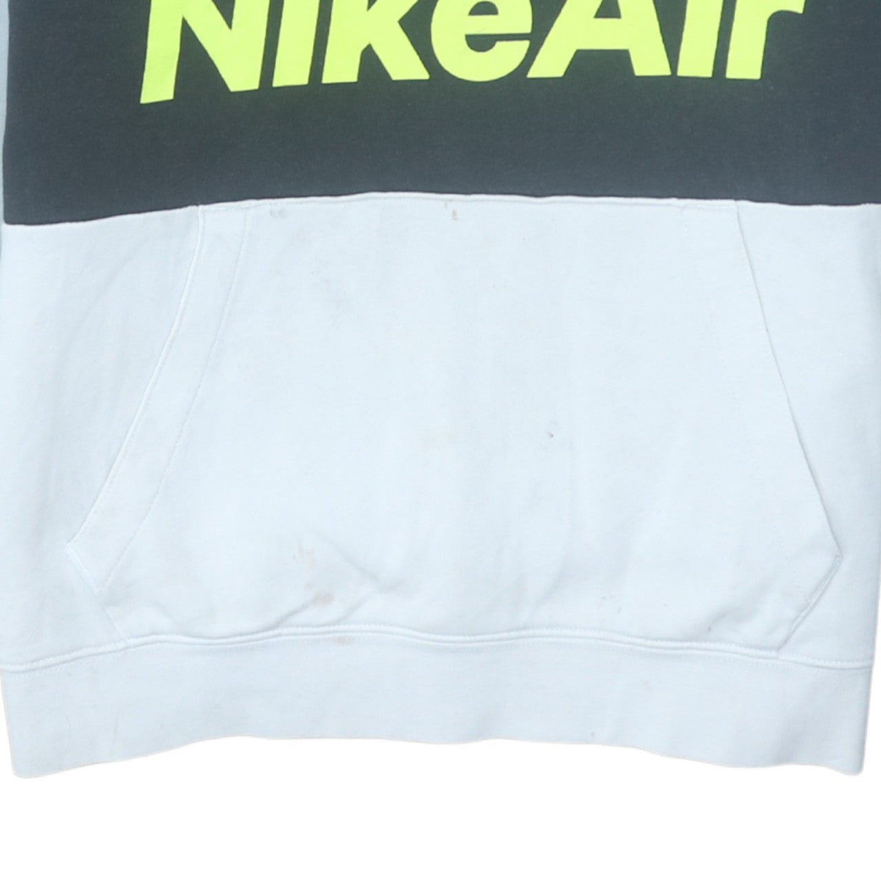 Additional view of Nike boys’ grey colourblock pullover hoodie xl fleece logo print