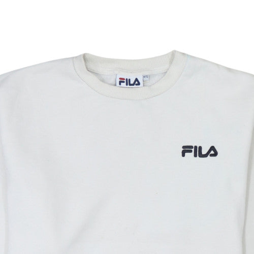 Womens UK Size 12 FILA White Pullover Sweatshirt