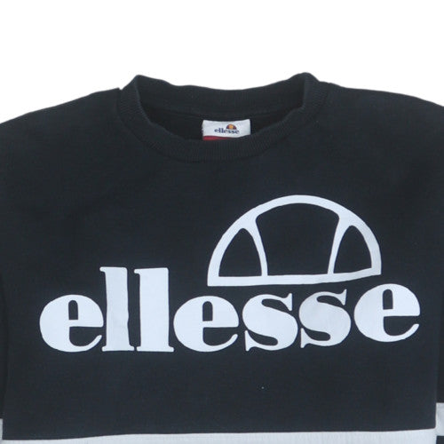 Womens UK Size 10 ellesse Black Pullover Sweatshirt