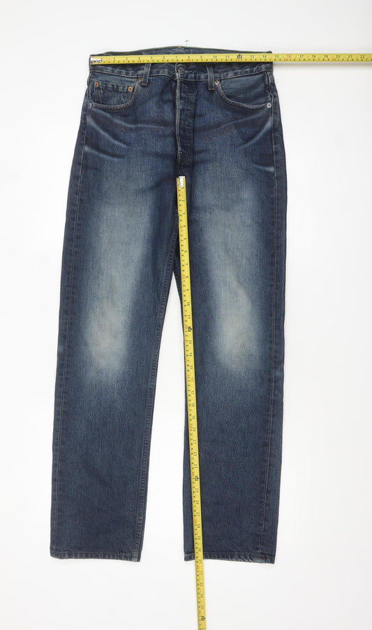 Levi's 501 Men's Blue Denim Straight Jeans W30 L32