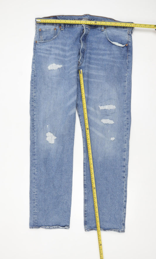 Levi Strauss 501 '93 Men's Blue Distressed Straight Jeans W40 L32