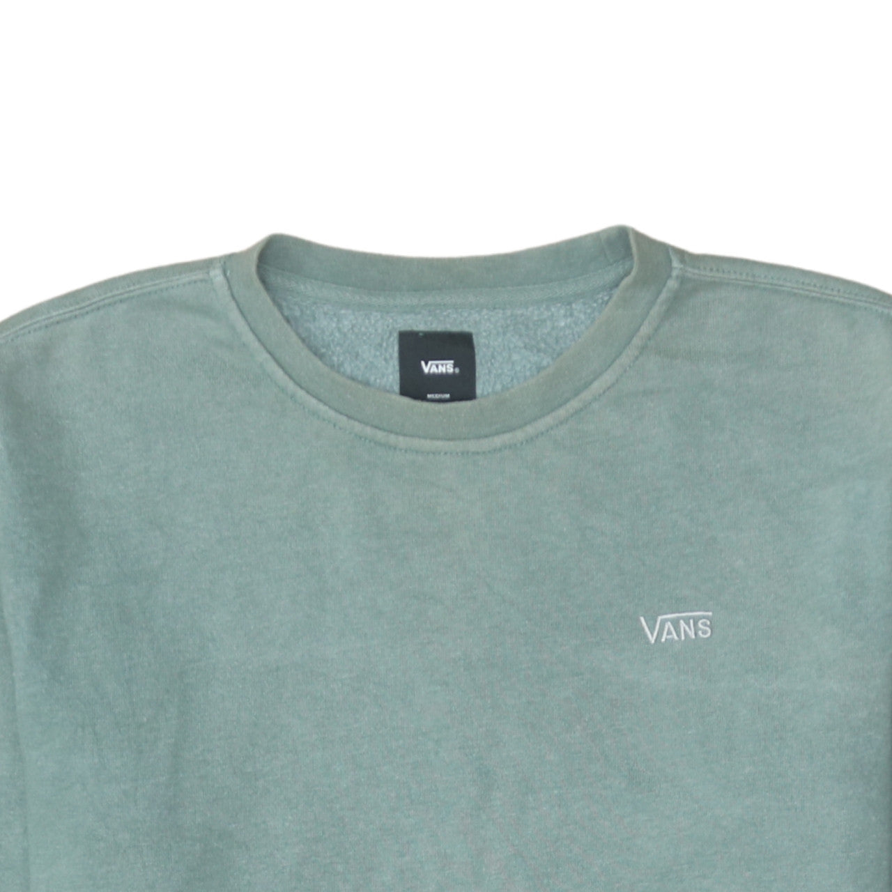 Mens UK Size M VANS Green Pullover Sweatshirt