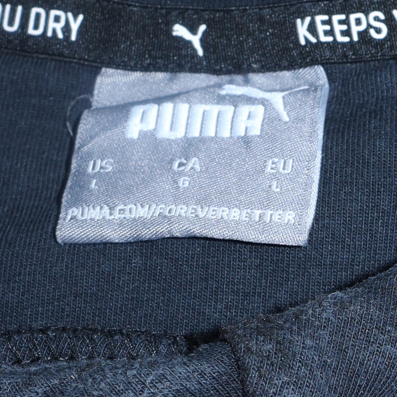 Mens UK Size L PUMA Black Pullover Hoodie