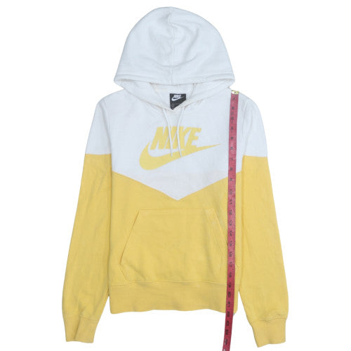 Mens UK Size S Nike Yellow Pullover Hoodie