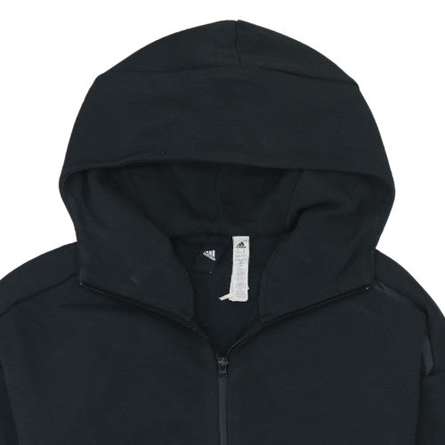 Mens UK Size M adidas Black Full Zip Hoodie