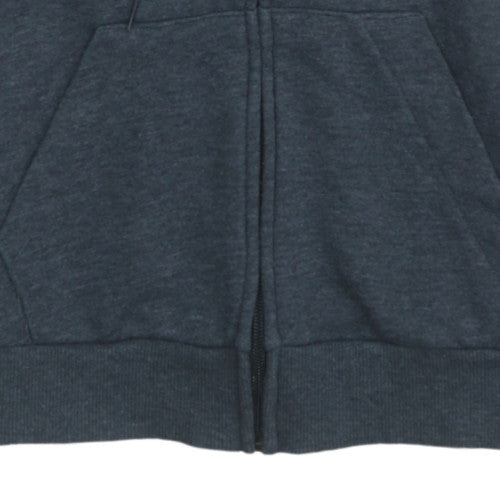 Womens UK Size 2XS adidas Blue Full Zip Hoodie